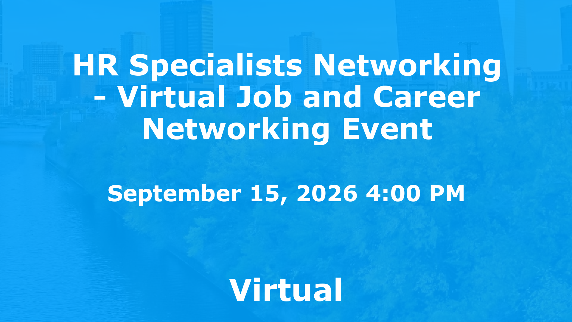 HR Specialists Networking - Virtual Job and Career Networking Event event image